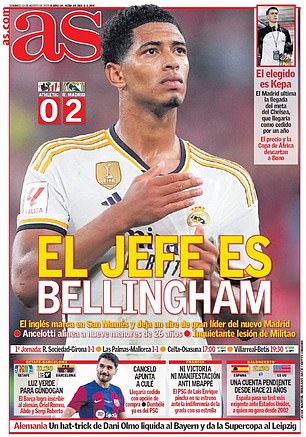 The Spanish press fell in love with Bellingham after his sensational debut in Madrid