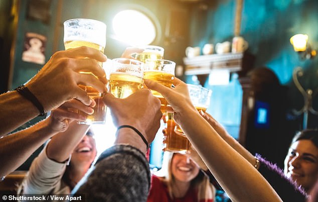 Just one 175ml glass of wine contains 2.3 units of alcohol and 159 calories, while a pint of 4 percent beer contains 2.3 units and 182 calories.  A few drinks in the evening can be the calorie equivalent of another meal