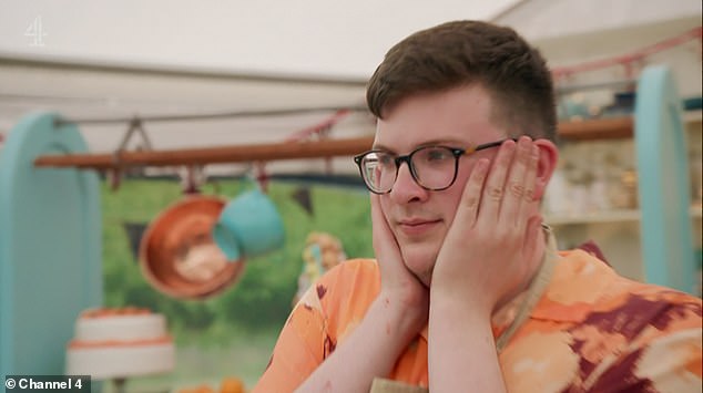 Oh no!  Both Nicky and Rowan (pictured) were sent home from the Great British Bake Off in a brutal double elimination during Tuesday night's episode