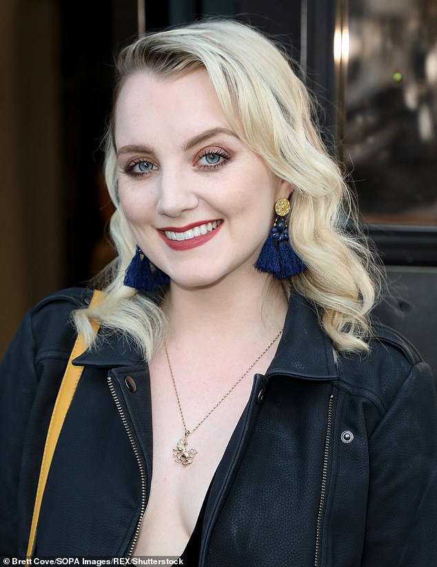 Usual look: The 32-year-old actress bleached her hair light blonde for the Harry Potter films from her natural dark blonde locks and kept the color for several years (pictured in 2019)