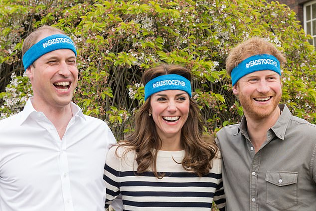 Heads back from laughter and into happier times Prince William, Catherine and Prince Harry launch their new campaign called Heads Together in 2016