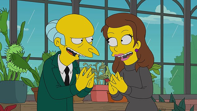 The series, famous for its predictions coming true, focuses on Mr. Burns, who falls in love with a young college dropout executive named Persephone and buys her Twitter.