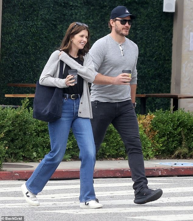 Coffee date: On Wednesday, Chris and Katherine were spotted on a coffee date in Los Angeles