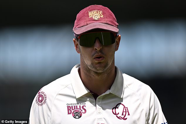 The Bulls' Jack Wildermut got more than he bargained for when he had to collect a ball hit for four - right at a grumpy plover