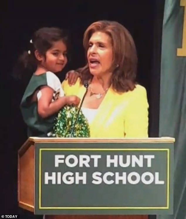 The Today show host was joined on stage by Hope at a high school reunion talk this weekend