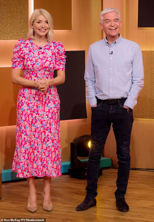 Exit: The TV presenter suddenly quit her job last week after 14 years as an alleged plot to kidnap and kill her was revealed (pictured with former co-host Philip Schofield in May)