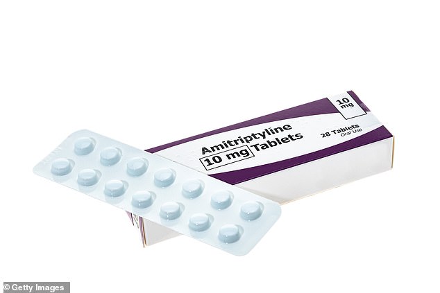 Amitriptyline, pictured, made people twice as likely to report an overall improvement in IBS symptoms after six months than those taking fake drugs