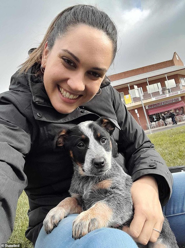 Animal lover Nadiana Albistur (pictured) is one of many Aussies who has taken up pet sitting as a side hustle to make some extra money