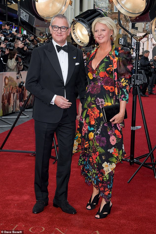 Hugh Bonneville has announced he is divorcing his 25-year-old wife Lulu Williams.  Pictured: the couple at the world premiere of Downton Abbey: A New Era in April last year