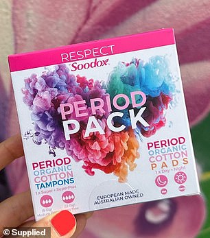 Shida is using her Respect by Soodox brand to educate people with periods about what they're putting in their bodies during that time of the month.