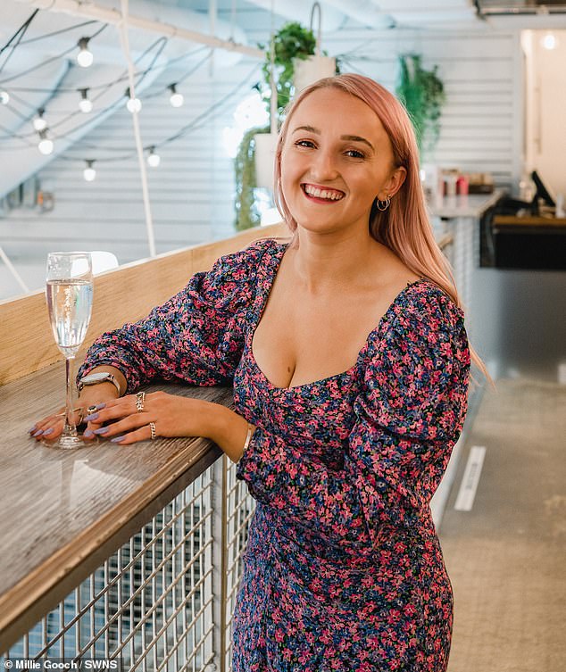 Millie Gooch, 32, has told how she went from barely drinking to regularly binge drinking during her freshers' week in 2009.  After coming to terms with the fact that her hangxiety had become a problem, Millie quit drinking in 2018.