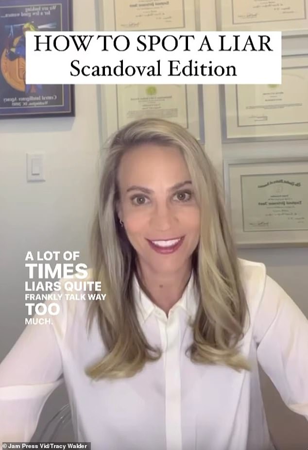 Former secret agent Tracy Walder, from Dallas, Texas, has revealed how to spot a liar, telling people there are nine tell-tale signs to look out for