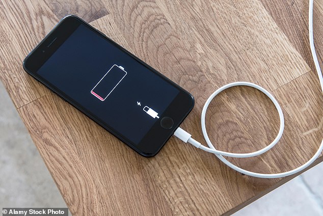 Are you charging your phone wrongly?  There are a lot of tips and tricks on how to stop battery degradation.  However, one of them may be a bit surprising because it goes against what many of us do.  That's right, one expert says if you want to extend your battery life, you should never charge your phone overnight (stock image)