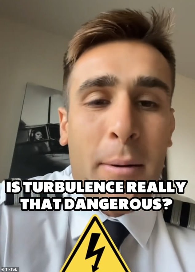 Joey Miuccio, 28, from Florida, is a pilot who eased concerns after sharing the three different types of turbulence and how dangerous they really are