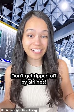 Lawyer and personal finance expert Erika Kullberg revealed in a TikTok how to land on cheap plane tickets thanks to a clever hack