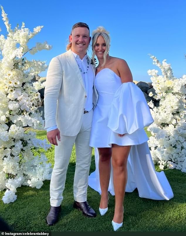 Reuben Cotter married his wife Mackenzie in a glamorous ceremony in Townsville