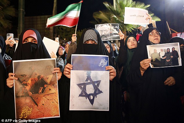 Iranians attended a rally in Tehran on Saturday to support Palestine after Hamas militants from the Gaza Strip attacked Israel by air, land and sea.