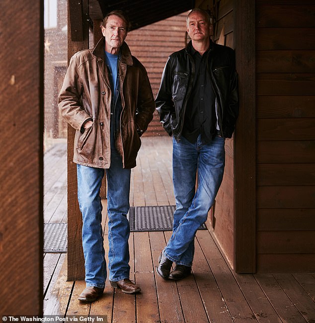 After achieving enormous success with his writing, Child (left) and his brother Andrew (right) purchased the entire town of Tie Siding, Wyoming