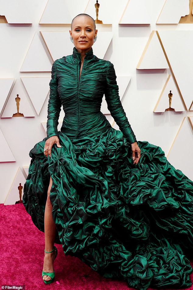 Opening: Jada Pinkett Smith, 52, shared her response to the blame for her husband Will Smith slapping Chris Rock at the 2022 Oscars;  seen in Hollywood in March 2022