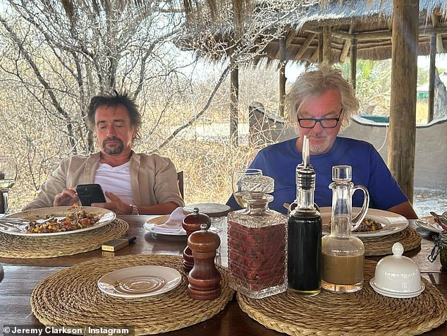 Jeremy Clarkson reveals he is stranded in Botswana alongside Richard