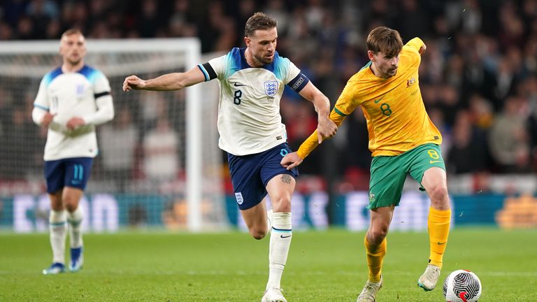 Jordan Henderson captained England against Australia - but was later booed by some fans