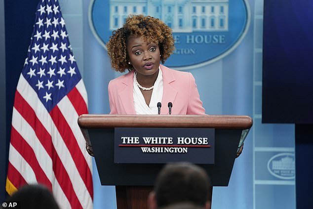 “There is no place for hate in America,” White House Press Secretary Karine Jean-Pierre said at Monday's news conference, following reported threats against Jewish students at Cornell University.