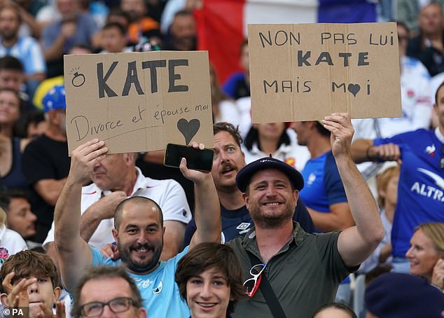 A rugby fan told Kate she should divorce William and marry him