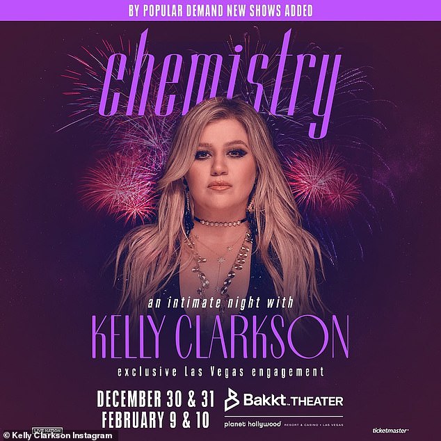 She is back!  Fans who missed Kelly Clarkson's engagement in Las Vegas needn't despair: the American Idol alum is heading back to Sin City