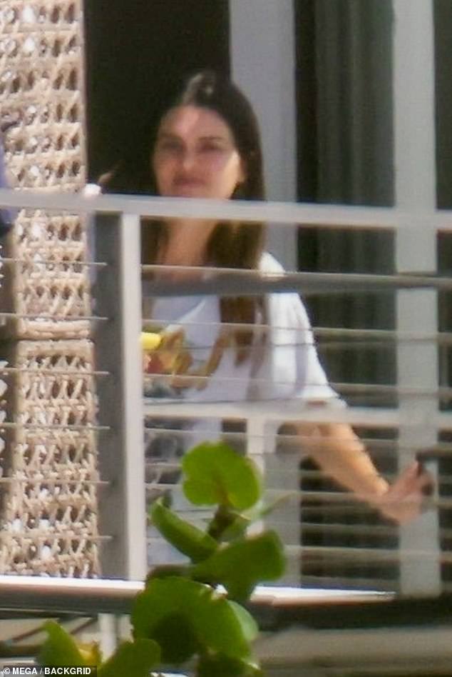 Relaxing mode: Kendall Jenner and boyfriend Bud Bunny were recently spotted enjoying a sunny day together in Miami