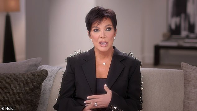 Not happy: Her latest venture comes after her mother Kris Jenner revealed she was left furious after finding out about Kourtney's pregnancy on the news