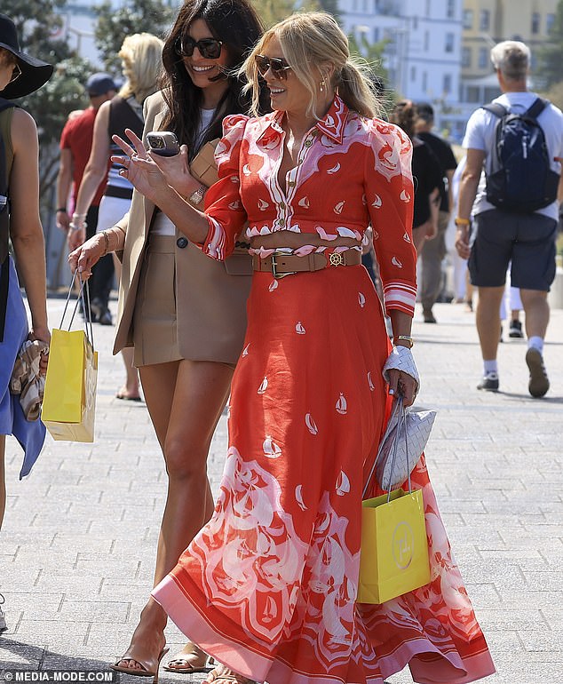 Sonia Kruger attended a lunch at Bondi Icebergs with British beauty and fashion queen Trinny Woodall to celebrate her new book Fearless and her cosmetics line Trinny London