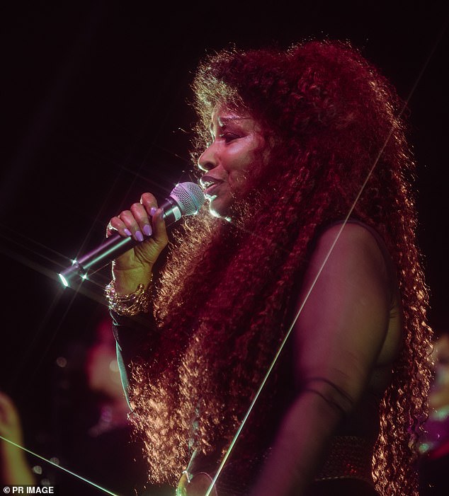 When they performed at the Sidney Myer Music Bowl for the Melbourne International Jazz Festival on Saturday, the musical legends drove fans wild.  In the photo: Chaka Khan