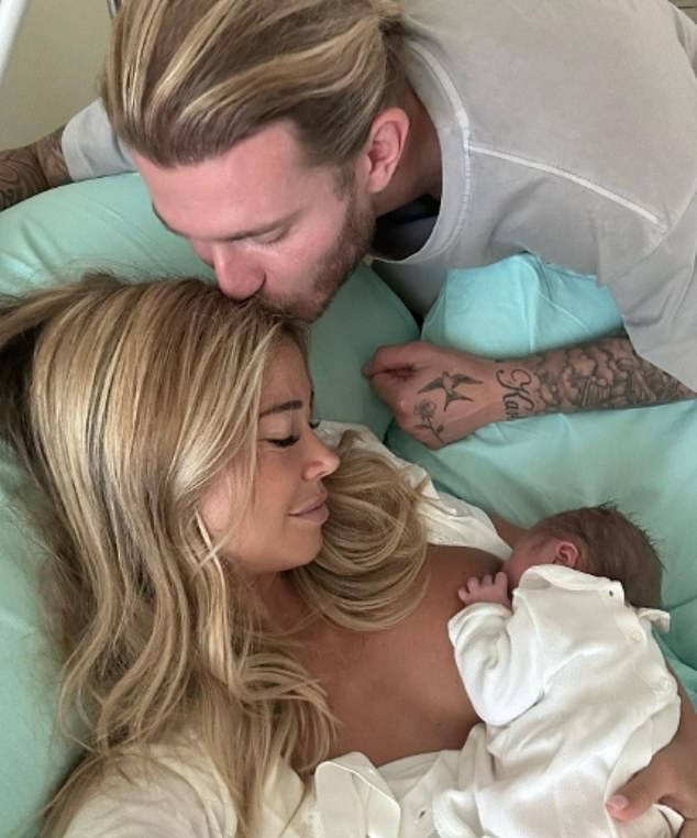 Cute: On August 16, the couple announced the birth of their daughter, Aria