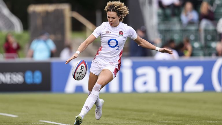 Ellie Kiltun of England during the second test match against Canada at StoneX Stadium, London