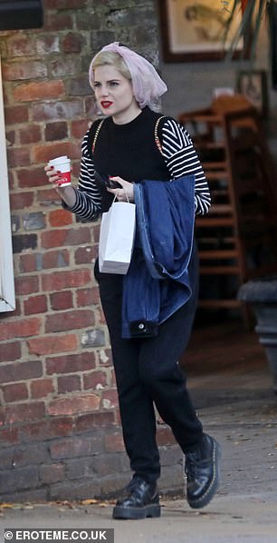 Out and about: Lucy Boynton cut a casual figure as she took an afternoon stroll while on a break from filming her upcoming ITV drama Ruth