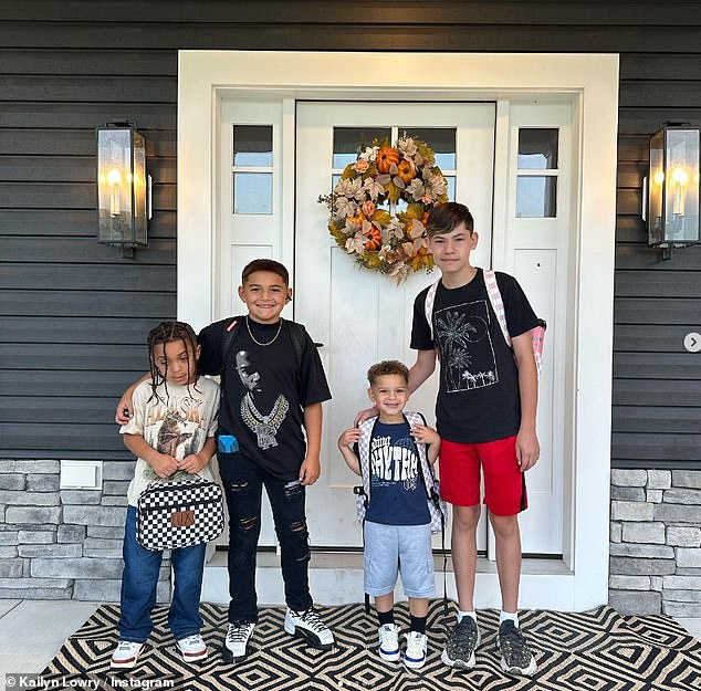 Bread: Kailyn shares sons Isaac, 13, with ex Jo Rivera, Lincoln, 9, with ex Javi Marroquin, Creed, 3, and Lux, 6, with ex Chris Lopez, and Rio, 11 months with her current boyfriend Elijah (photo Lux , Lincoln, Creed and Isaac L.R.)