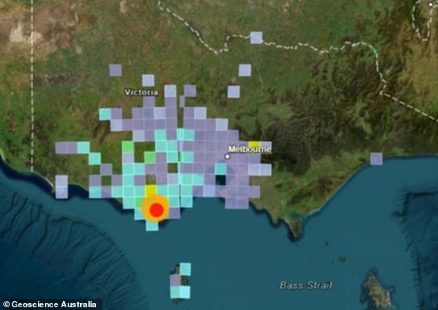 A magnitude 5.0 earthquake was recorded near Apollo Bay on the Otway Ranges in south-west Victoria