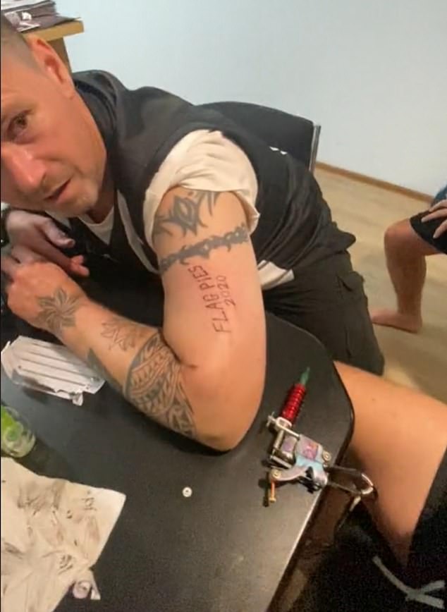 A Collingwood fan got a hideous tattoo after the Pies' grand final win