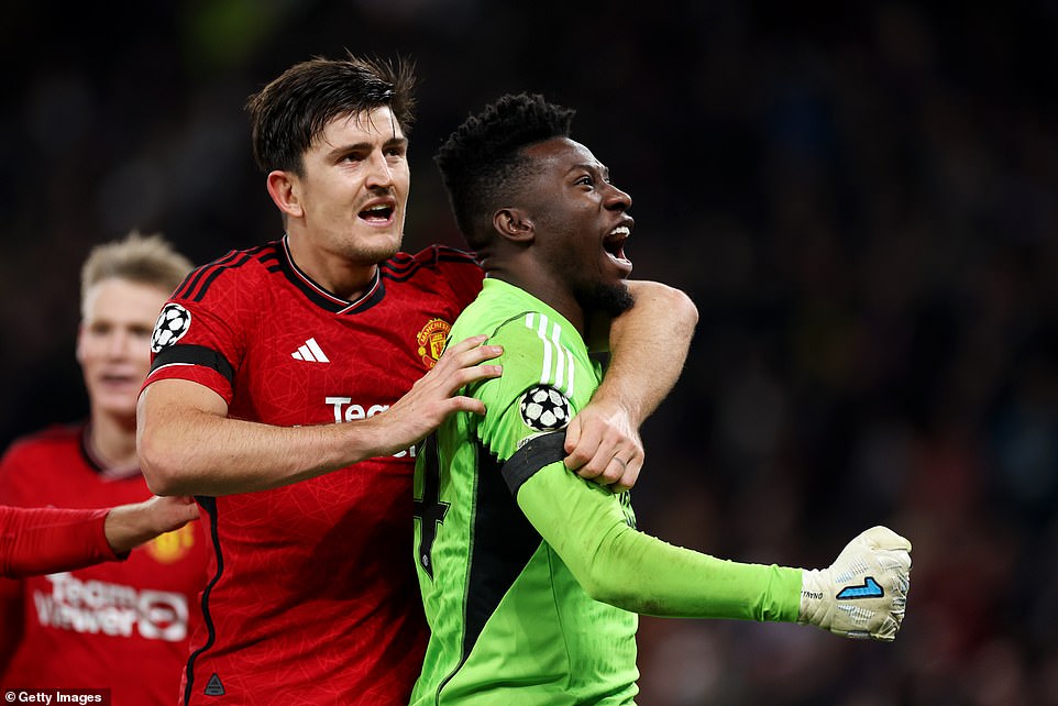 Andre Onana's final penalty save ensured Manchester United won their first match of the Champions League group stage