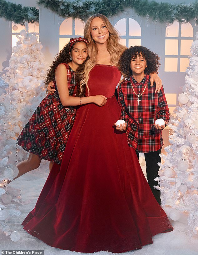 Mariah Carey and her twins, Monroe and Moroccan, are kicking off the holiday season in a new campaign with The Children's Place