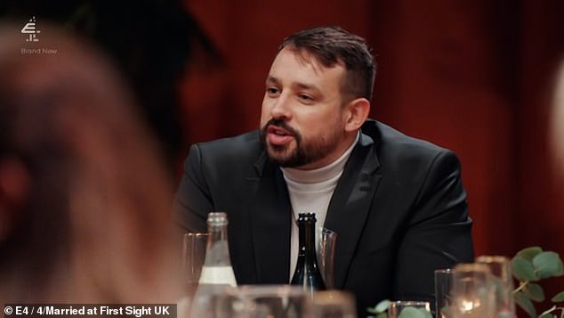 Awkward: Georges (pictured), 30, lashed out in French around the table and told Porsche to 'shut up' during Tuesday night's episode