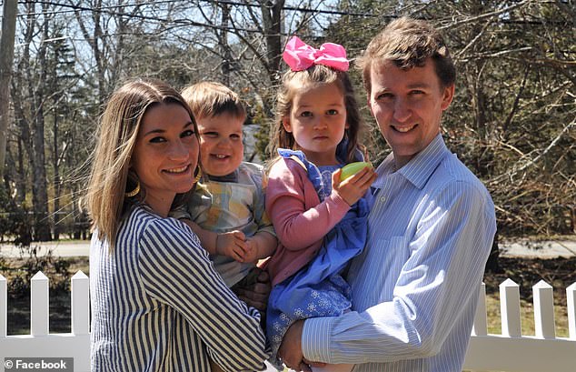 Suffering from severe postpartum depression, Lindsay Clancy had been prescribed an 'over the top' cocktail of pills that her forgiving husband Patrick Clancy (pictured right) believes is responsible for the tragedy