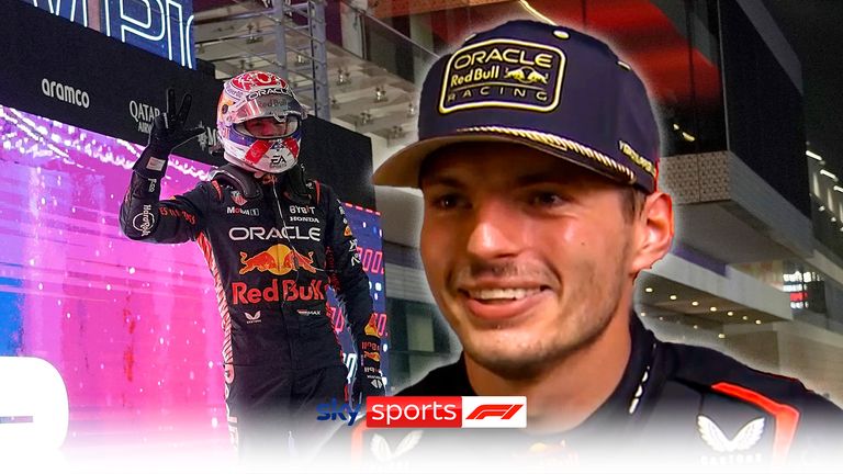 Max Verstappen says he never dreamed it would be possible to win three world titles, and insists he hasn't thought about how many more he could win.