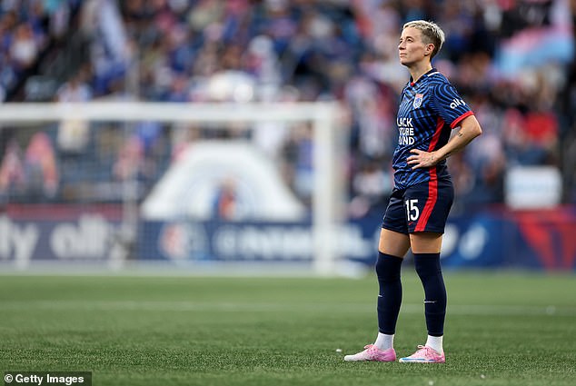 Megan Rapinoe was honored before her final home game for the OL Reign in Seattle on Friday