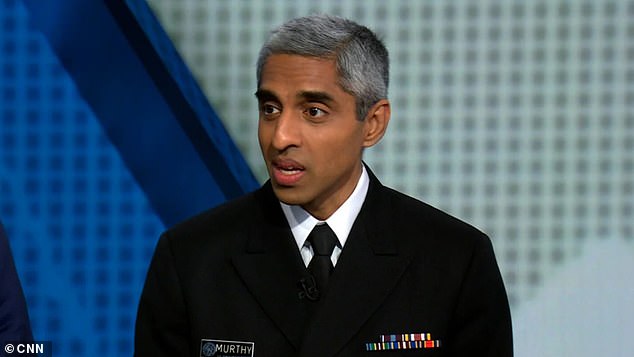 Markle, 42, and Prince Harry, 39, will also be joined by US Surgeon General Vivek Murthy (pictured) to discuss mental health during a panel