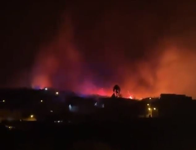 About 3,000 people were forced to evacuate their homes overnight as another forest fire swept through parts of Tenerife.