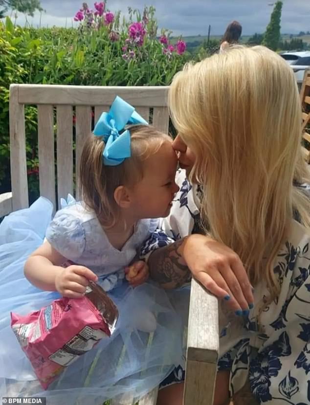 Pictured: Lauren with her two-year-old daughter before her death.  Her mother said: 'Lauren had her whole life ahead of her'