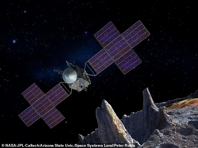 Psyche is a spacecraft built to explore a 4.5 billion-year-old asteroid called 16 Psyche, which scientists think could be packed with iron, nickel and gold worth more than $10,000 quadrillion (£8,072 ).