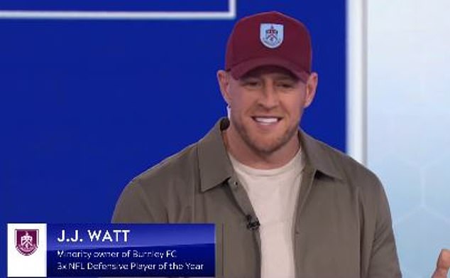 Burnley minority owner JJ Watt offered his theories on Jadon Sancho at Man United