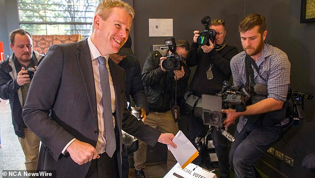 Premier Chris Hipkins casts his vote ahead of Election Day